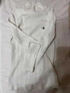 Calvin Klein Jeans ホワイト タートルネック M