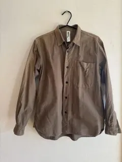 MHL. ブラウン 長袖シャツ Sサイズ　コットン100% お値下げ