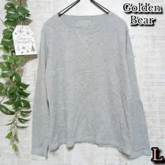 【Golden Bear】トップス　L　クルーネック　グレー　長袖　カジュアルのサムネイル