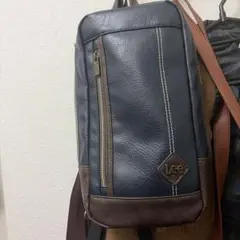 Lee ボディバッグ ショルダーバッグ ネイビー ブラウン