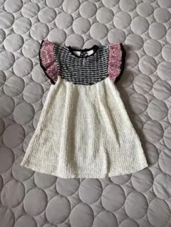 ZARA 半袖ニットワンピース　80