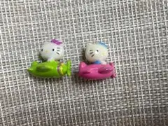 ハローキティ 飛行機型フィギュア 2個セット