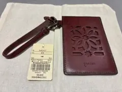 今季 genten ゲンテン カットワーク パスケース 定期入れ（美品）