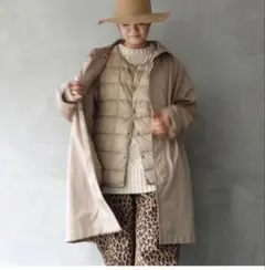 ichi×TAIONインナーダウンベスト付きオーバーコート