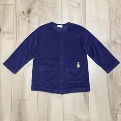 コンビミニ　クールクールパイルカーディガン　ネイビー　110