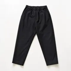 ミズイロインド タック テーパードパンツ ウエストゴム ストレッチ ブラック 2のサムネイル