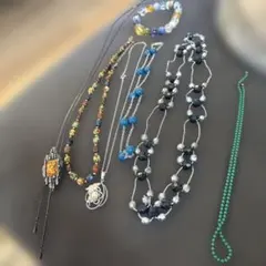 ネックレス6本　ブレスレット1本