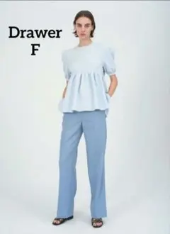 ドゥロワー　フクレジャガードペプラムニット　セーター　定価8.6万　24SS 24SS Drawer ドゥロワー フクレジャガード ペプラム ニット トップス