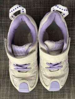 イフミー　アイボリー　ハート　紫　靴　シューズ　17.5cm