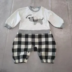 西松屋 ロンパース（80cm／犬イラスト）