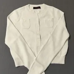 CABaN コットンカシミヤ クルーネックカーディガン XS