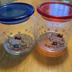 Hello Kitty グラス　ガラス　キャニスター 2個セット2004年製レア