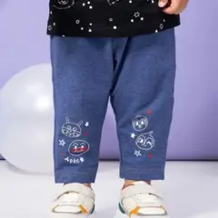 デニムニットプリントレギンス　アンパンマンキッズコレクション　100