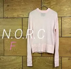 N.O.R.C 羊毛　100 薄手　ニット　ピンク
