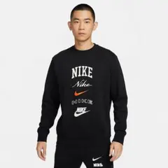 NIKE ナイキ クラブ フリース スウェット 長袖トレーナー ブラック XL