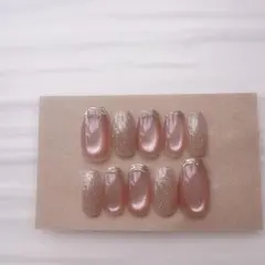 現品　ネイルチップ　フラッシュ　マグネット　ミラー　フレンチ