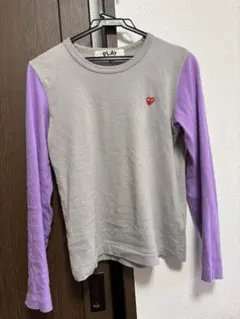 コムデギャルソン ボーダーロンT archive swag y2k 紫 白 - メルカリ