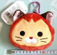 新品☆Disney不思議の国のアリス/ダイナ☆フェイス型ぬいぐるみパスケース