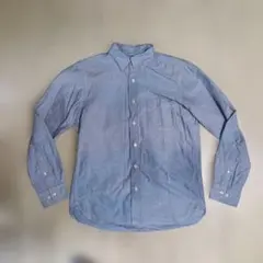 良品計画　デニムシャツ ボタンダウンカラー 長袖 ブルー　Mサイズ