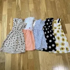 ノースリーブワンピース 120サイズ 5点セット