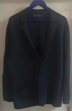 ストレッチミラノリブジャケット　ユニクロ　ネイビー