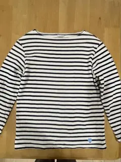オーシバル　ecru×marine ボーダーカットソー　サイズ3