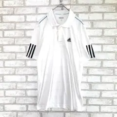 adidas アディダス　メッシュポロシャツ　白　M スポーツウェア　メンズ