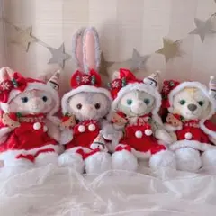 ダッフィー・アンド・フレンズ ぬいぐるみ 用 クリスマス衣装セット