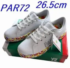 新品 26.5cm PAR72 ゴルフシューズ スパイクレス ホワイト