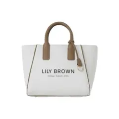lilybrown フラワーキャンバストートバッグ