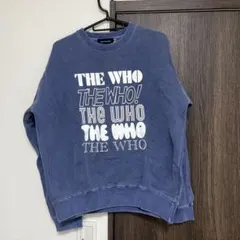 週末お値下げshenery THE WHO プリント入り スウェット ブルーのサムネイル