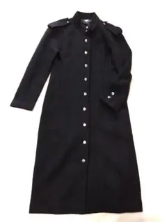 ＊極美品【MAX&Co】ナポレオンコート メタルボタン アンゴラ ブラック 38 ナポレオンコートビッグサイズ135、ロングコート販売】【2011-12年
