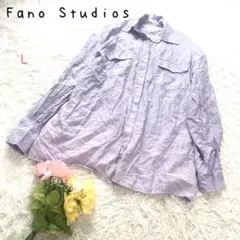 ⭐︎ファノストゥディオズ【L】長袖ブラウス 襟付きシャツ カジュアルトップスのサムネイル