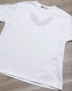 アドラー　ラインストーンTシャツ　ホワイト