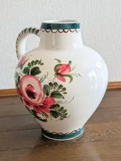 陶器製 傘立て 花柄 ハンドル付き - メルカリ