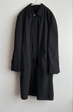 60s ステンカラーコート ブラック ライナー付き hooked