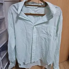 今期 AZUL 長袖シャツ ライトグリーン Sサイズのサムネイル