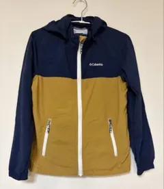 Columbia フード付き ナイロンジャケット M ネイビー/ベージュ