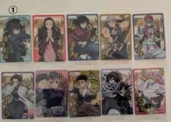 鬼滅の刃　キャラクターカード・シール・缶バッチ他 計44点