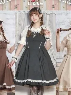 愛野えり マノンローズ ジャンパースカート 黒 S ロリータ ゴスロリ ブラック
