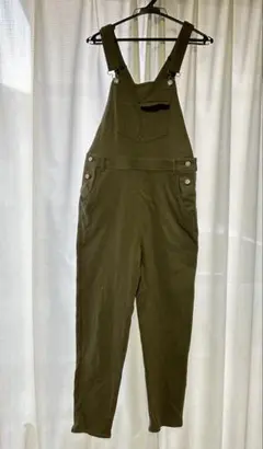 オリーブグリーン サロペット レディース