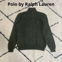 【激レア・アースカラー】ポロバイラルフローレン トレンド ハーフジップニット