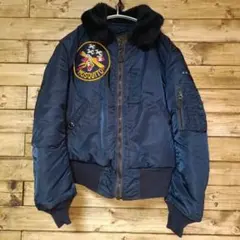 極美品□バズリクソンズ フライトジャケット B-15C グリーンリブ 40