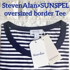 Steven Alan×Sunspel oversized border Tee