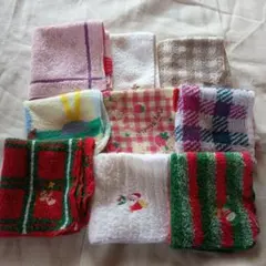 タオルハンカチ まとめ売り 9枚