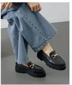 【Deuxieme Classe】カミナンド　黒ビットローファー