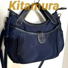 Kitamura キタムラ ナイロン 2way ショルダーバッグ ハンドバッグ