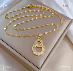 czダイヤ サージカルステンレス 【ラスト1】 トゥーリング ネックレス 最高級