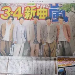 嵐　スポーツ報知新聞2026年1月27日１面