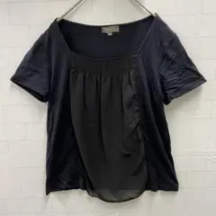 ★美品★field/dream 半袖カットソー　M 黒　ふんわりシルエット